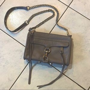 Rebecca Minkoff Mini Mac Gray Crossbody Purse
